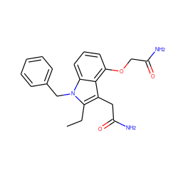 CCc1c(CC(N)=O)c2c(OCC(N)=O)cccc2n1Cc1ccccc1 ZINC000013446091