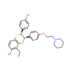 CCc1c(O)ccc2c1O[C@H](c1ccc(OCCN3CCCCC3)cc1)[C@H](c1ccc(O)cc1)S2 ZINC000026651710