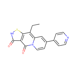 CCc1c2s[nH]c(=O)c2c(=O)n2ccc(-c3ccncc3)cc12 ZINC000013678285