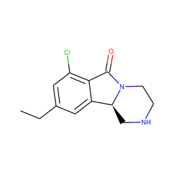 CCc1cc(Cl)c2c(c1)[C@@H]1CNCCN1C2=O ZINC000036270507