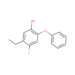 CCc1cc(O)c(Oc2ccccc2)cc1F ZINC000095578192