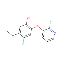 CCc1cc(O)c(Oc2cccnc2F)cc1F ZINC000043200327