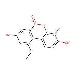 CCc1cc(O)cc2c(=O)oc3c(C)c(O)ccc3c12 ZINC000028571231