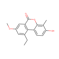 CCc1cc(OC)cc2c(=O)oc3c(C)c(O)ccc3c12 ZINC000028570967