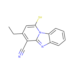 CCc1cc(S)n2c(nc3ccccc32)c1C#N ZINC000013142076