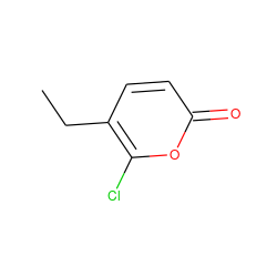 CCc1ccc(=O)oc1Cl ZINC000036332089