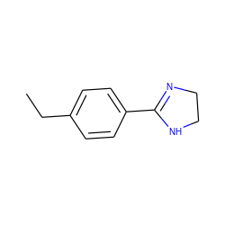 CCc1ccc(C2=NCCN2)cc1 ZINC000000007353