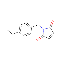 CCc1ccc(CN2C(=O)C=CC2=O)cc1 ZINC000045298641