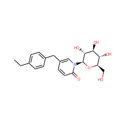 CCc1ccc(Cc2ccc(=O)n([C@@H]3O[C@H](CO)[C@@H](O)[C@H](O)[C@H]3O)c2)cc1 ZINC000096284791