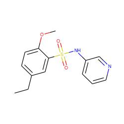 CCc1ccc(OC)c(S(=O)(=O)Nc2cccnc2)c1 ZINC000004411704