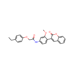 CCc1ccc(OCC(=O)Nc2ccc(-c3cc4ccccc4oc3=O)c(OC)c2)cc1 ZINC000038600791