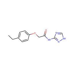 CCc1ccc(OCC(=O)Nc2nc[nH]n2)cc1 ZINC000013543676