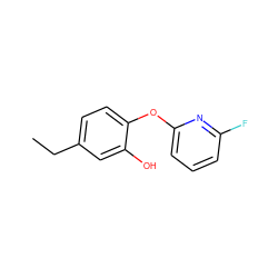 CCc1ccc(Oc2cccc(F)n2)c(O)c1 ZINC000095574006