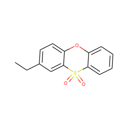 CCc1ccc2c(c1)S(=O)(=O)c1ccccc1O2 ZINC000013779745