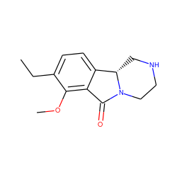 CCc1ccc2c(c1OC)C(=O)N1CCNC[C@@H]21 ZINC000035272396