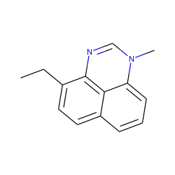 CCc1ccc2cccc3c2c1ncn3C ZINC000000349624