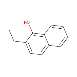 CCc1ccc2ccccc2c1O ZINC000038234340