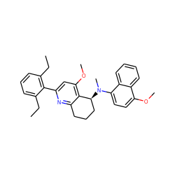 CCc1cccc(CC)c1-c1cc(OC)c2c(n1)CCC[C@@H]2N(C)c1ccc(OC)c2ccccc12 ZINC000029052919