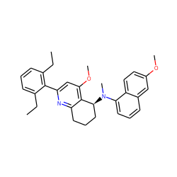 CCc1cccc(CC)c1-c1cc(OC)c2c(n1)CCC[C@@H]2N(C)c1cccc2cc(OC)ccc12 ZINC000029052934