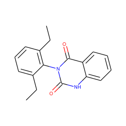 CCc1cccc(CC)c1-n1c(=O)[nH]c2ccccc2c1=O ZINC000013479540