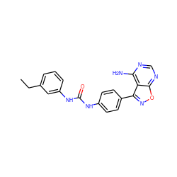 CCc1cccc(NC(=O)Nc2ccc(-c3noc4ncnc(N)c34)cc2)c1 ZINC000036338835