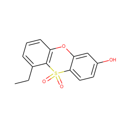 CCc1cccc2c1S(=O)(=O)c1ccc(O)cc1O2 ZINC000013779768