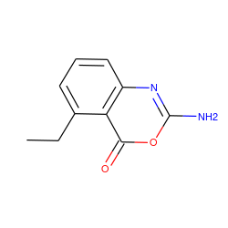 CCc1cccc2nc(N)oc(=O)c12 ZINC000013528154