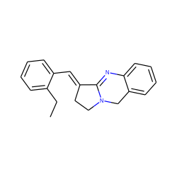 CCc1ccccc1/C=C1\CCN2Cc3ccccc3N=C12 ZINC000101030289