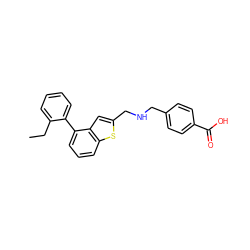 CCc1ccccc1-c1cccc2sc(CNCc3ccc(C(=O)O)cc3)cc12 ZINC001772649763