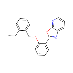 CCc1ccccc1COc1ccccc1-c1nc2cccnc2o1 ZINC001772646330