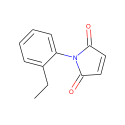 CCc1ccccc1N1C(=O)C=CC1=O ZINC000000089409