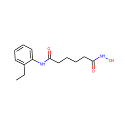 CCc1ccccc1NC(=O)CCCCC(=O)NO ZINC000049073096