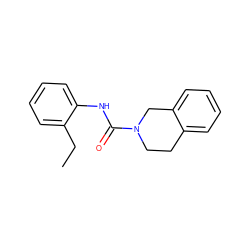 CCc1ccccc1NC(=O)N1CCc2ccccc2C1 ZINC000015899652