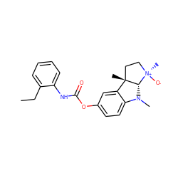 CCc1ccccc1NC(=O)Oc1ccc2c(c1)[C@]1(C)CC[N@@+](C)([O-])[C@@H]1N2C ZINC000253806584