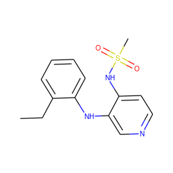 CCc1ccccc1Nc1cnccc1NS(C)(=O)=O ZINC000049000328