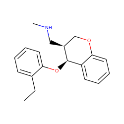 CCc1ccccc1O[C@@H]1c2ccccc2OC[C@@H]1CNC ZINC000040424979