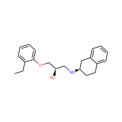 CCc1ccccc1OC[C@H](O)CN[C@@H]1CCc2ccccc2C1 ZINC000007997433