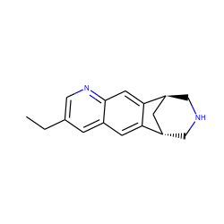 CCc1cnc2cc3c(cc2c1)[C@H]1CNC[C@H]3C1 ZINC000101032332