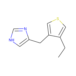 CCc1cscc1Cc1c[nH]cn1 ZINC000000022741