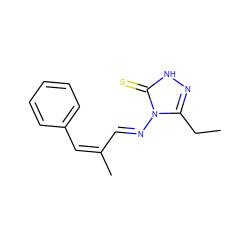 CCc1n[nH]c(=S)n1/N=C/C(C)=C\c1ccccc1 ZINC000005962047