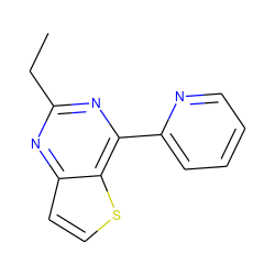 CCc1nc(-c2ccccn2)c2sccc2n1 ZINC000029048162