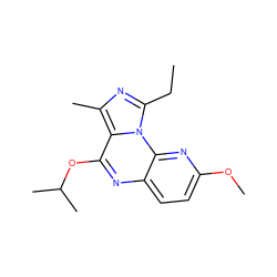 CCc1nc(C)c2c(OC(C)C)nc3ccc(OC)nc3n12 ZINC000049036114