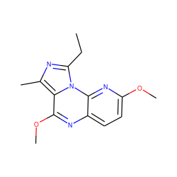 CCc1nc(C)c2c(OC)nc3ccc(OC)nc3n12 ZINC000049035277