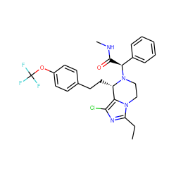 CCc1nc(Cl)c2n1CCN([C@@H](C(=O)NC)c1ccccc1)[C@H]2CCc1ccc(OC(F)(F)F)cc1 ZINC000096272299