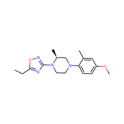 CCc1nc(N2CCN(c3ccc(OC)cc3C)C[C@@H]2C)no1 ZINC000103252667