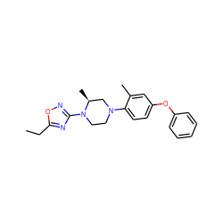 CCc1nc(N2CCN(c3ccc(Oc4ccccc4)cc3C)C[C@@H]2C)no1 ZINC000103252677