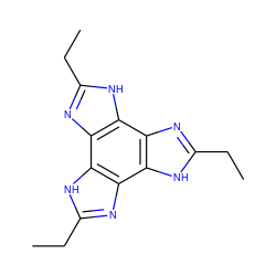 CCc1nc2c([nH]1)c1nc(CC)[nH]c1c1nc(CC)[nH]c21 ZINC000013678099