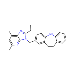 CCc1nc2c(C)cc(C)nc2n1Cc1ccc2c(c1)CCc1ccccc1N2 ZINC000141362005