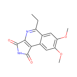 CCc1nc2c(c3cc(OC)c(OC)cc13)C(=O)NC2=O ZINC000000187946