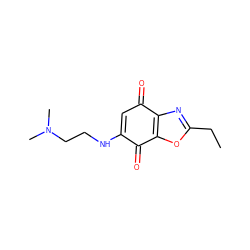 CCc1nc2c(o1)C(=O)C(NCCN(C)C)=CC2=O ZINC000101061263